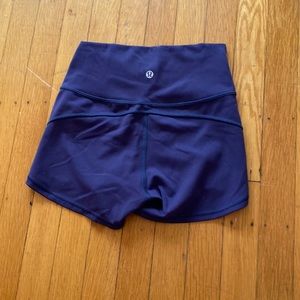 Eggplant purple lululemon compression shorts size 4